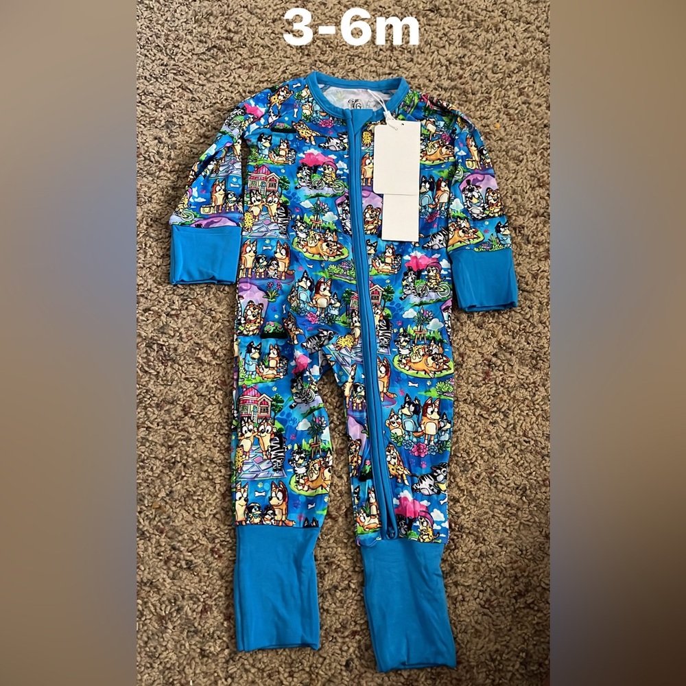 Bluey Bamboo Zippy nwt